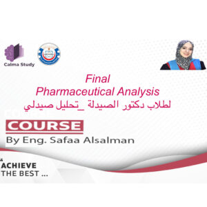 Pharmaceutical analysis for PharmD_final with summary