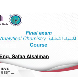 Analytical chemistry-Final
