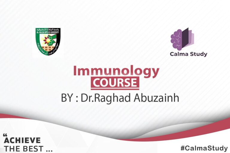 Med Immunology course by dr raghad abuzainh