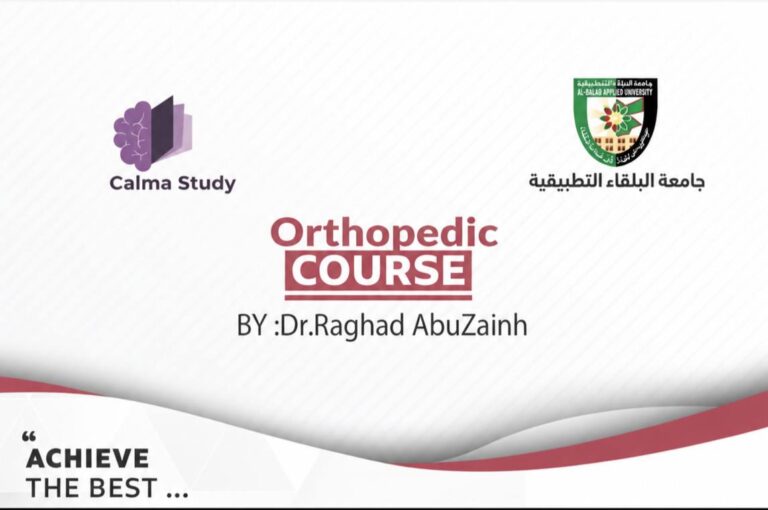 Orthopedic by dr Raghad abuzainh